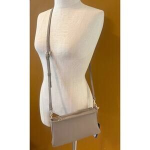 Universal Thread Goods Co. Double Gusset Crossbody Bag Womens Brown Leather